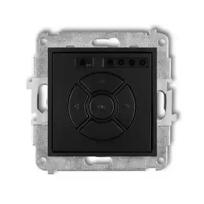 Przycisk Karlik Mini 12MSR-5 k elektroniczny roletowy przycisk strefowy czarny mat