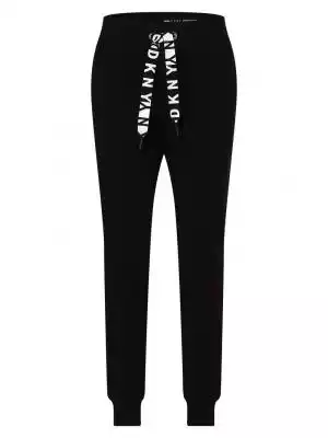 DKNY - Damskie spodnie dresowe, czarny Podobne : Dresowe spodnie damskie z prostą nogawką M732 (ciemny beżowy) - 125726