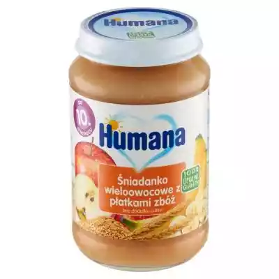 Humana 100% Organic Śniadanko wieloowoco Dziecko > Żywność dla dzieci > Desery, ciastka