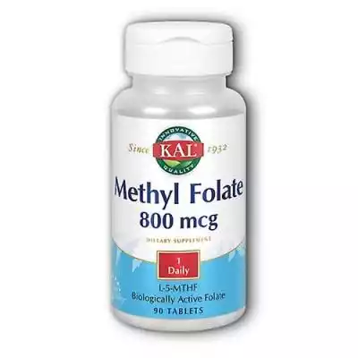 Kal Ultra Folate, 800 mcg, 90 tabletek ( Podobne : Solgar Folate (jako Metafolin), 1000 mcg, 60 tabletek (opakowanie 2) - 2735336