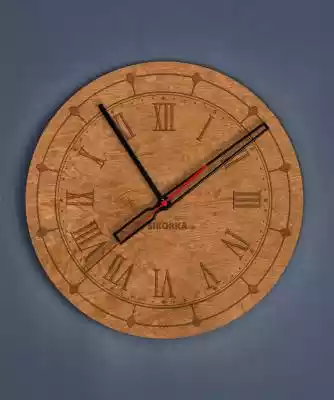 Dekoracyjny, drewniany zegar na ścianę - Podobne : Dekoracyjny, drewniany zegar na ścianę - miasto New York - Naturalny Naturalny - 16635
