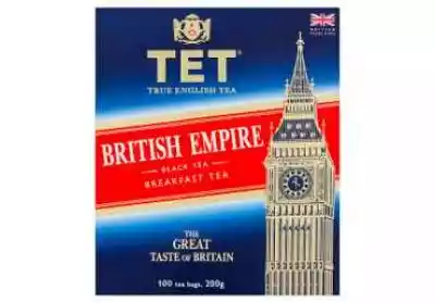 TET BRITISH EMPIRE Herbata czarna 200 g Podobne : Herbata TEA LOVE Mix owocowy z truskawką i różą (15 sztuk) - 1601816