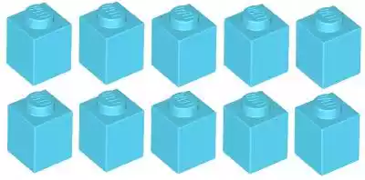 Lego cegły 1x1 medium azure 3005 10szt N Podobne : Lego Medium Azure Brick 1 x 16 2465 1 szt - 3112760