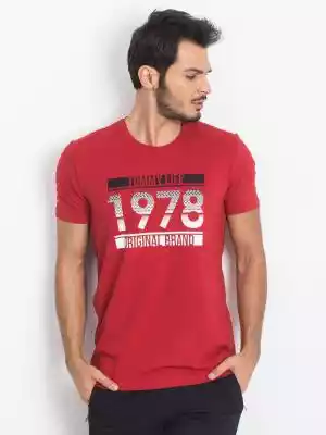 T-shirt T-shirt męski czerwony Podobne : T-shirt T-shirt męski granatowy - 981650