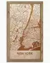 Drewniany obraz miasta - New York w dębowej ramie 50x30cm Dąb, Orzech, Heban
