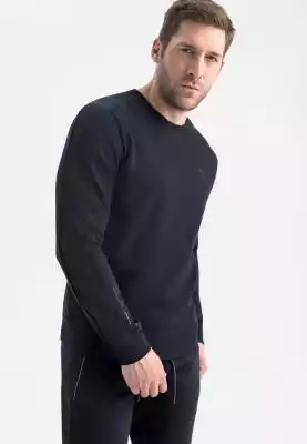Granatowa bluza męska B-SENTO Podobne : Zestaw dresowy bluza z kapturem i spodnie, z wiskozy, granatowy - sklep z odzieżą damską More'moi - 2487