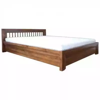 Solidne łóżko Kiruna Plus Ekodom drewniane,  posiadające pojemnik na pościel.