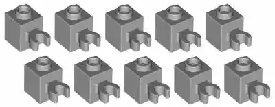 Lego klocek 1x1 uchwyt j. szary 10 szt 6 Allegro/Dziecko/Zabawki/Klocki/LEGO/Mieszane