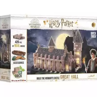 Chcesz zobaczyć coś więcej niż ruiny Zamku? Mugolom się to nie uda… dlatego odkryj prawdziwą magię i zbuduj najsłynniejsze pomieszczenie w Zamku Hogwart – Wielką Salę! Z serią Brick Trick Harry Potter przeniesiesz się do świata kreatywnej zabawy,  aby murować,  ciąć,  kleić i dekorować. We