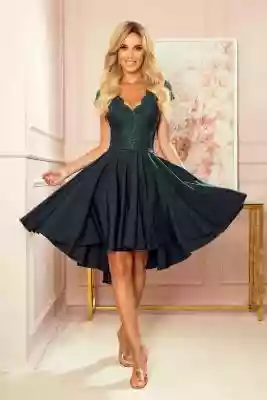 300-5 PATRICIA - sukienka z dłuższym tył Sukienki