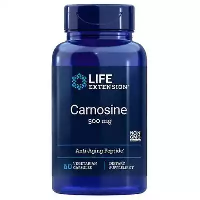 Life Extension Karnozyna, 500 mg, 60 kap Podobne : Life Extension Przedłużenie życia Quick Brain Nootropic, 30 Veg Caps (Opakowanie 2) - 2926582