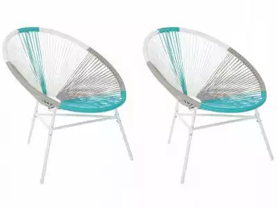 Zestaw 2 krzeseł rattanowych wielokoloro Allegro/Dom i Ogród/Meble/Salon/Fotele