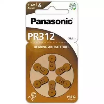 Baterie PR312 PANASONIC (6 szt.) Podobne : Panasonic - Bateria litowa Panasonic CR2032 - 67774