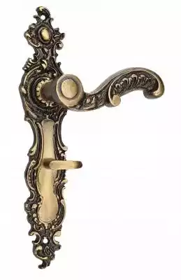 Klamka Drzwiowa Mosiężna Ozdobna Retro 7 klamki