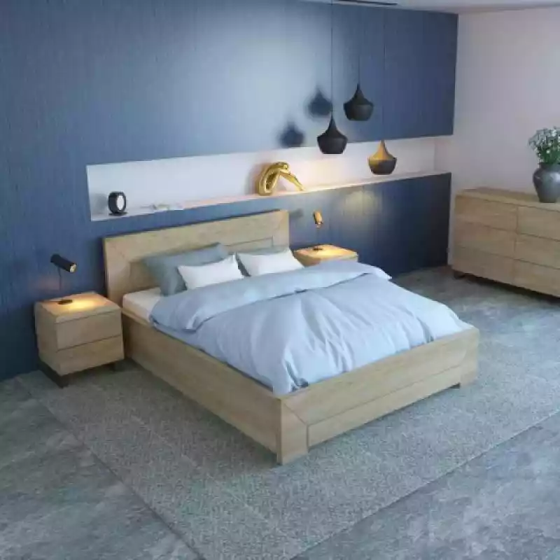 Łóżko LUND PLUS EKODOM drewniane : Rozmiar - 90x200, Kolor wybarwienia - Olcha naturalna EKODOM ceny i opinie