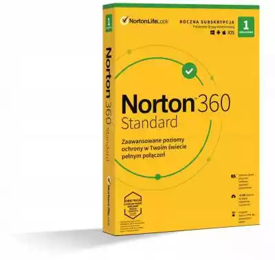 Symantec Norton 360 Standard 1 st/12 mie Allegro/Elektronika/Komputery/Oprogramowanie/Antywirusy i bezpieczeństwo