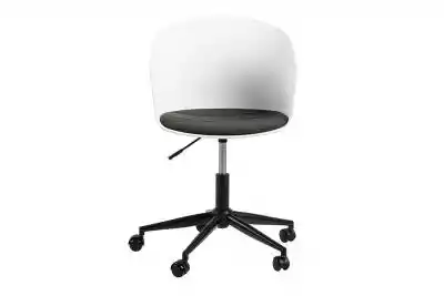 Krzesło obrotowe do biurka białe TROVIO Meble tapicerowane > Krzesła > Krzesła obrotowe