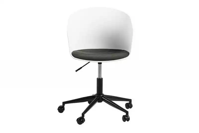 Krzesło obrotowe do biurka białe TROVIO  ceny i opinie