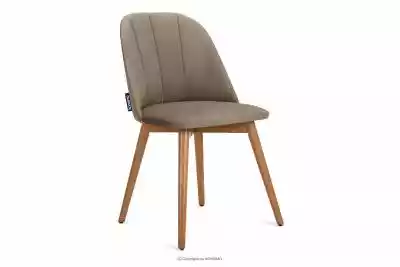 Krzesło skandynawskie welur beżowe BAKERI