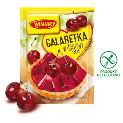 Winiary Galaretka wiśniowy smak 71 g Artykuły spożywcze > Do wypieków i deserów > Dodatki do ciast