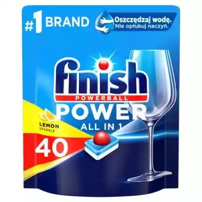 FINISH Tabletki Power All-in-1 40 lemon Podobne : Tabletki do zmywarek FINISH Powerball Power All in 1 Lemon 53 szt. - 1453306
