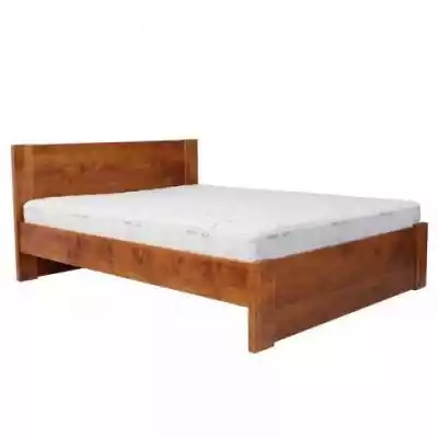 Łóżko Boden Ekodom olchowe o prostej i minimalistycznej konstrukcji.
