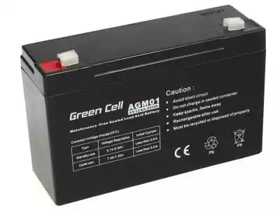 Green Cell (AGM01) Green Cell AGM Battery 6V 12Ah - Batterie - 12.000 mAh Ołowiany (VRLA)...