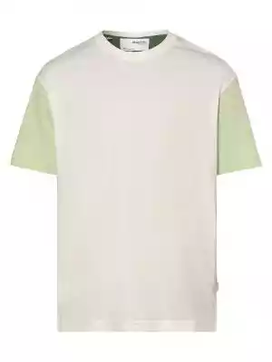 Delikatny dżersej i trójkolorowy wzór color blocking to charakterystyczne cechy luźnego T-shirtu SLHLoosedominic marki Selected.