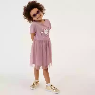 Sinsay - Sukienka babydoll - Fioletowy Kids > kid girl > dresses, skirts