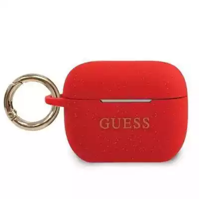 Guess GUACAPSILGLRE AirPods Pro cover cz Podobne : Guess GUACAPSILGLRE AirPods Pro cover czerwony/red Silicone Glitter - 332214