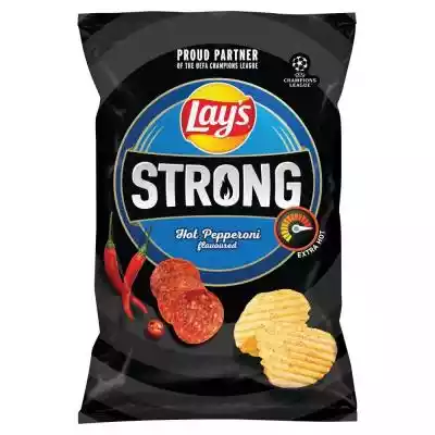 Lay's Strong Chipsy ziemniaczane karbowa slodkie przekaski