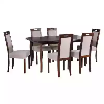 Zestaw stół i 6 krzeseł drewnianych KENT
