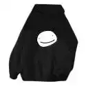 Mssugar Damska bluza z kapturem Smile Face Print Bluza z kapturem Sweter Casual Pullover Tops 2 czarny M