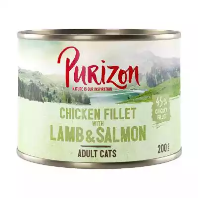 Purizon Adult, 24 x 200 g, bez zbóż - Fi Podobne : Purizon Adult dla kota, kurczak i ryba – bez zbóż -  2,5 kg - 340195