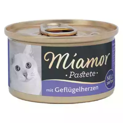 Miamor Pastete, 12 x 85 g - Serca drobio Podobne : Miamor Cat Snack pasta z wątróbką -  6 x 15 g - 339573