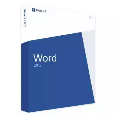 Microsoft Word 2013 Podobne : Word Single License/Software Assurance Pack Open Value No 059-05139 - 400512