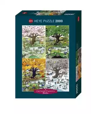 Heye Puzzle 2000 elementów - Cztery pory Podobne : Pory roku. PAKIET - 517250