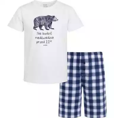 Piżama z krótkim rękawem dla chłopca, z  Podobne : Piżama z krótkim rękawem dla chłopca, z napisem, szara z granatowymi spodenkami, 2-8 lat - 29885