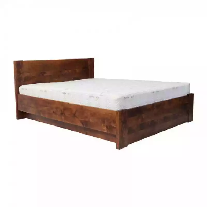 Łóżko BODEN PLUS EKODOM drewniane : Rozmiar - 120x200, Kolor wybarwienia - Ciemny Orzech EKODOM ceny i opinie