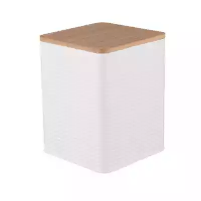 ALTOM DESIGN - Puszka kwadratowa z pokrywą bambusową  11x11x14 cm,  COFFEE