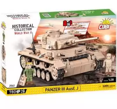 Cobi Klocki Klocki HC WWII Panzer III Au Podobne : Cobi 2711 Wwii Czołg Sherman M4A3E8 - 17847