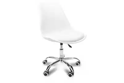 Białe krzesło obrotowe MOTUS Meble tapicerowane > Krzesła > Krzesła obrotowe