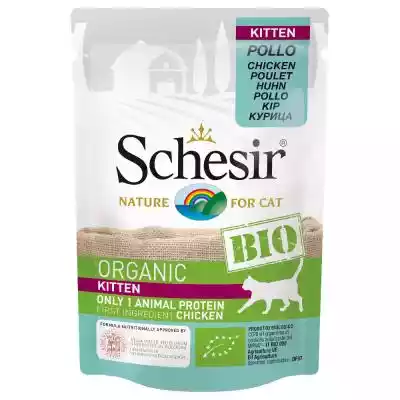 Megapakiet Schesir Bio Pouch, 12 x 85 g  Podobne : Schesir, karma w puszkach, 6 x 285 g  - Kurczak z marchwią - 337370