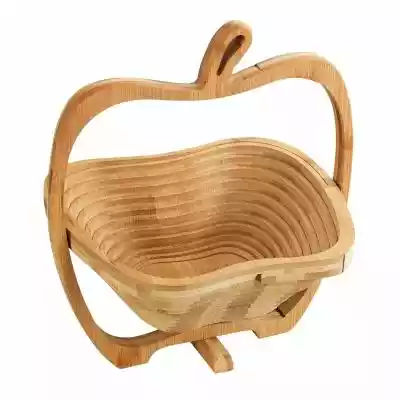 ﻿Piękny stylowy koszyk składany na owoce,  warzywa lub wypieki. Zachwyca dekoracyjnym kształtem jabłka i ma wszechstronne zastosowanie. Oprócz designerskiej miski,  którą można łatwo złożyć,  użyj jej jako podstawy pod gorący garnek lub deskę do krojenia. Oszczędza miejsce w kuchni,  można