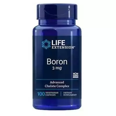 Life Extension Bor, 3 mg, 100 Vcaps (opa Podobne : Life Extension Odnowienie życia Bone Restore z witaminą K2, 120 kapslami (opakowanie 4) - 2712383