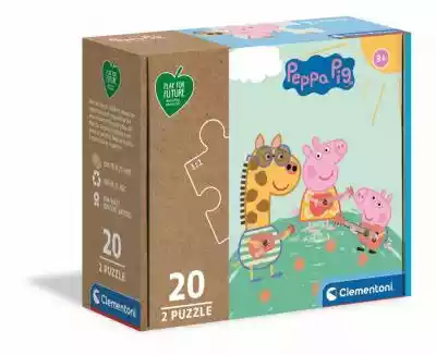 Clementoni Puzzle 2x20 elementów Play Fo Gry i puzzle/Puzzle/Dla dzieci