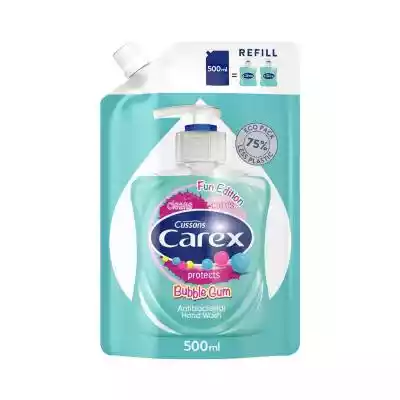 Płyn do mycia rąk Bubble Gum refill 500  Podobne : CAREX Mydło w płynie Strawberry 1000 ml - 251517