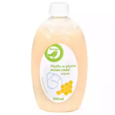 Auchan - Mydło w płynie Mleko i miód zap Higiena i kosmetyki > Mydło, kąpiel > Mydło w płynie