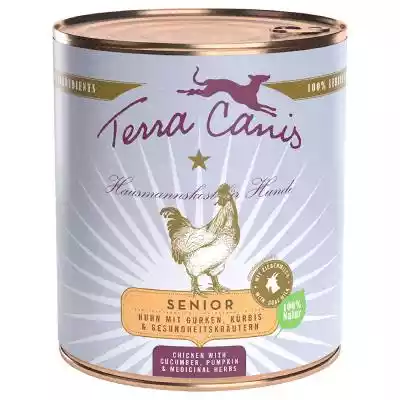 Terra Canis Senior, bez zbóż, 6 x 800 g  Podobne : O'CANIS Jeleń z kaszą gryczaną - mokra karma dla psa - 6x400 g - 88418