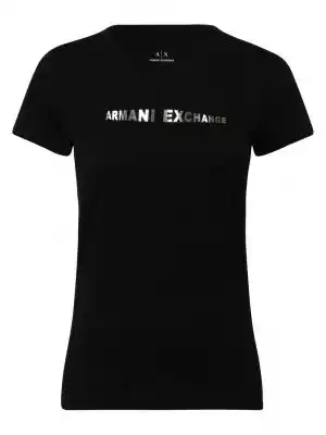 Armani Exchange - T-shirt damski, czarny Kobiety>Odzież>Koszulki i topy>T-shirty